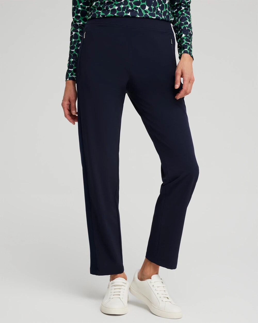 Zenergy® UPF Ribbed Side Ankle Pants | Chico's Zenergy® UPF Ribbed Side Ankle Pants | Chico's